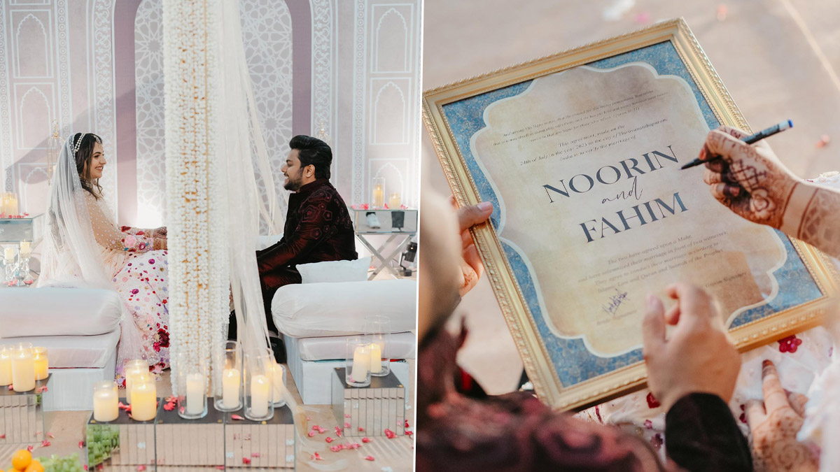 Noorin Shereef Xxx Sex - Noorin Shereef Marries Fahim; Oru Adaar Love Actress Shares Beautiful  Pictures and Videos of Her Nikaah on Insta! | ðŸŽ¥ LatestLY