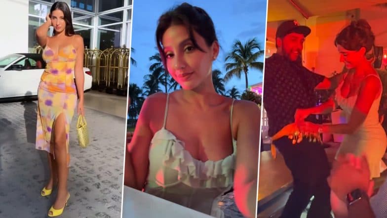 Nora Fatehi Gives Glimpse of Her Miami Vacay! From Her Beach Time to Enjoying Night Life, Actress’ Video From Her Holiday Is Unmissable – WATCH