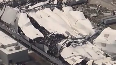 Pfizer Plant Destroyed by Tornado in US Video: Tornado Severely Damages Pfizer Facility With COVID-19 Vaccine in North Carolina, Employees Evacuated Safely