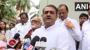 Ajit Pawar, Other Maharashtra NCP Ministers Meet Sharad Pawar in Mumbai (Watch Video)