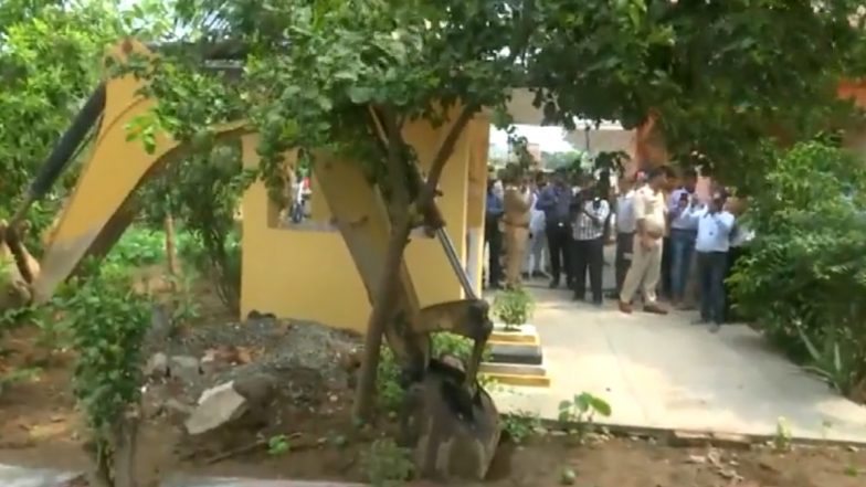 Bulldozer Action Against Pravesh Shukla Videos: Madhya Pradesh Government Razes Illegal Encroachment of Man Who Urinated on Labourer's Face in Sidhi