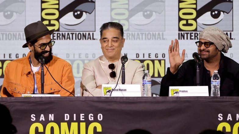 Rana Daggubati Is All Smiles As He Poses With Kalki 2898 AD Stars Kamal Haasan and Prabhas in This Cool Pic From San Diego Comic-Con!