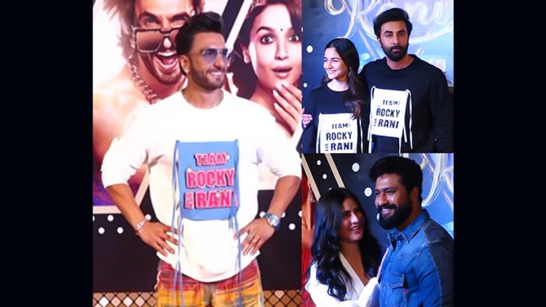 Rocky Aur Rani Kii Prem Kahaani: Ranveer Singh, Alia Bhatt- Ranbir Kapoor, Katrina Kaif- Vicky Kaushal and Other B-Town Celebs Attend Special Screening of Karan Johar’s Film in Mumbai (Watch Video)
