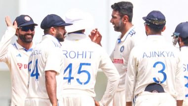 IND vs WI 1st Test 2023: Ravi Ashwin’s Five-Wicket Haul Headlines Dominant Day 1 for India in Dominica