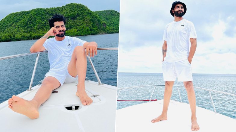 'Blessings Fall on My Yard’ Ravindra Jadeja Relaxes on a Yacht in the Caribbean, Shares Pics