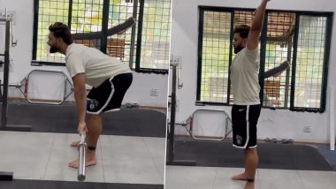 Rishabh Pant’s Recovery On Track, Star Indian Wicket-Keeper Shares Instagram Story of Rehab From NCA (Watch Video)