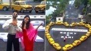 Rocky Aur Rani Kii Prem Kahaani: Ranveer Singh-Alia Bhatt&rsquo;s Film Promotion in Kolkata Is All About Yellow Taxi and Love! (Watch Video)