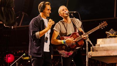 Roger Federer Sings With Coldplay! Tennis Legend Has ‘Adventure of a Lifetime’ While Sharing Stage With British Band During Concert in Zurich (See Pics and Videos)