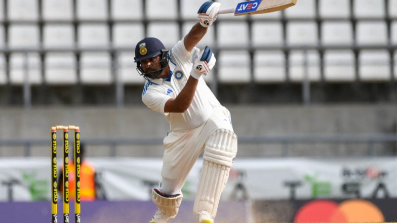 Rohit Sharma Six Video: Watch the Team India Skipper Launch the Ball into the Stands With A Dismissive Pull Shot During IND vs WI 2nd Test 2023