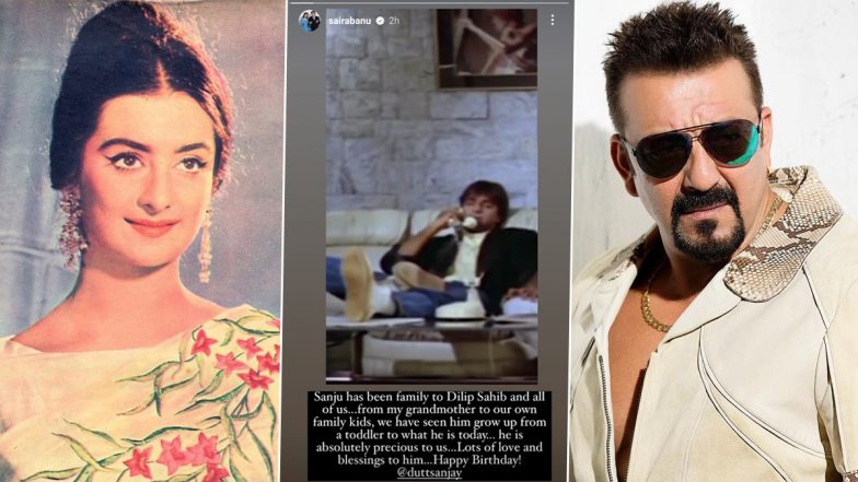 Saira Banu Shares Heartfelt Throwback Pic of Sanjay Dutt on Insta, Praises His Journey from Toddler to an Incredible Person!