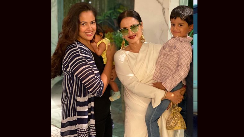 Sameera Reddy’s Throwback Pics With Veteran Actress Rekha Go Viral on Social Media