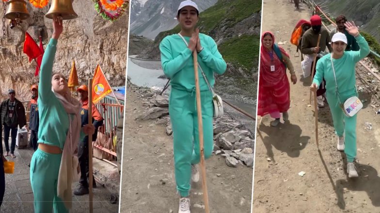 Sara Ali Khan Drops Glimpses of Her Amarnath Yatra, Actress Shares Video of the Breathtaking Views – WATCH