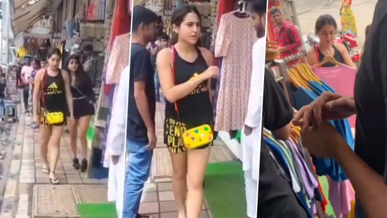 Sara Ali Khan Enjoying Street Shopping in Bandra Is Totally Relatable for Every Mumbaikar (Watch Video)