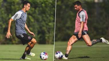 Lionel Messi, Sergio Busquets and Other Inter Miami Players Train Hard Ahead of Leagues Cup 2023 Match Against Atlanta United (See Pics)