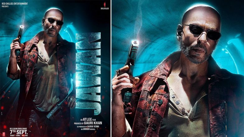 Jawan: Shah Rukh Khan Shares New Poster Featuring His Bald Look in Atlee’s Film (View Pic)