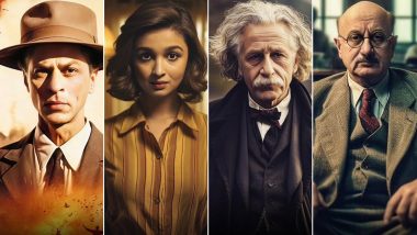 AI Reimagines Shah Rukh Khan, Naseeruddin Shah, Alia Bhatt, Aamir Khan, Anushka Sharma, Rajkummar Rao and Anupam Kher as the Cast of Christopher Nolan’s Oppenheimer (View Pics)