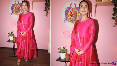 Oh-So-Gorgeous! Shehnaaz Gill Looks Beautiful in Pink Anarkali Salwar Suit (View Pics)