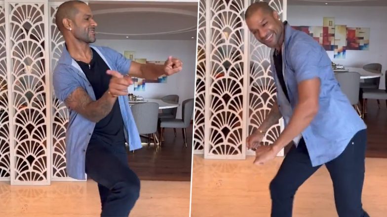 Shikhar Dhawan Shows Off His Dance Moves As He Shakes a Leg to 'Naa Ready' From Thalapathy Vijay's ‘Leo’, Video Goes Viral!