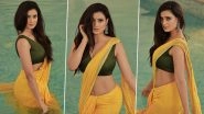 Shweta Tiwari Flaunts Sexy Curves in Yellow Saree Paired With Sleeveless Neckline Plunging Blouse (View Pics)