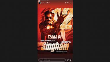 Singham: Rohit Shetty Shares Poster From Ajay Devgn Starrer As the Action Drama Clocks 12 Years!