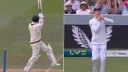 Steve Smith Wicket Video: Watch Josh Tongue Dismiss Australia&rsquo;s Star Batter on Day 4 of Ashes 2023 Second Test