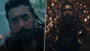 Kanguva First Glimpse: Suriya Looks Fierce as a Mighty Warrior in Siva’s Upcoming Film (Watch Video)