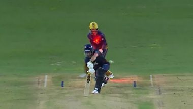 What a Beauty! Sunil Narine Bowls a Peach of Delivery to Dismiss Matthew Short During MLC 2023 Match Between LAKR and WAF (Watch Video)