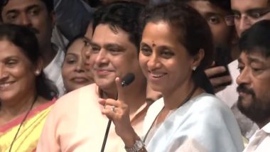 NCP Working President Supriya Sule Attacks Rebel MLAs, Says 'Disrespect Us, but Not Our Father Sharad Pawar' (Watch Video)