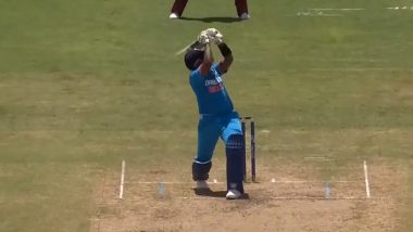 Suryakumar Yadav Plays His Trademark ‘Supla Shot’ Shot During IND vs WI 1st ODI 2023, Video Goes Viral!