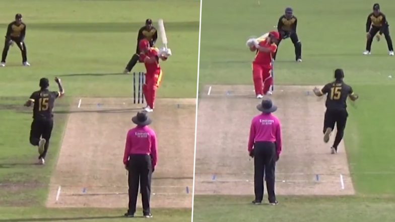 Syazrul Idrus Creates History, Becomes First Cricketer to Scalp Seven-Wicket Haul in T20Is During Malaysia vs China ICC T20 World Cup Asia Qualifier Clash (Watch Video)