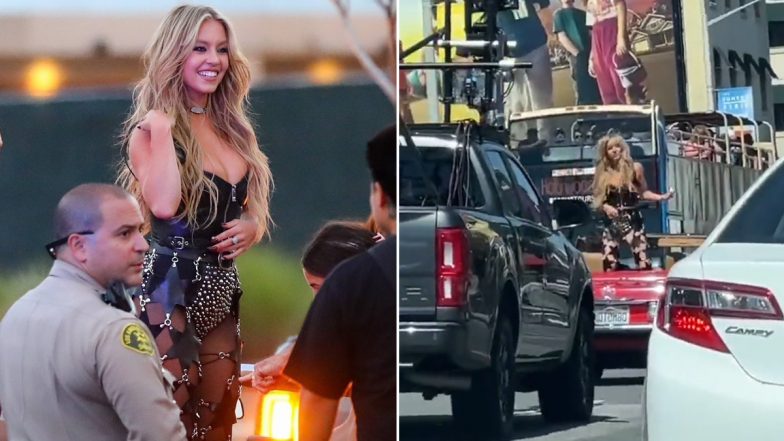 Sydney Sweeney Spotted Shooting for a Project in LA! Hottie Puts Her Envious Curves on Display in a Black Leather Ensemble (View Pics & Watch Video)