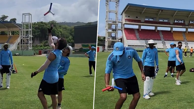 Virat Kohli, Shubman Gill and Other Team India Cricketers Engage in ‘Colourful’ Fielding Drill Ahead of IND vs WI 1st Test 2023 (Watch Video)