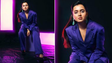 Lady Boss! Tejasswi Prakash Slays in Blue Pantsuit; Check Out Her Ultra-Glam Pics