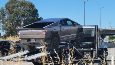 Elon Musk-Owned Tesla Cybertruck Spotted With Ford F-150 Wrap: Report