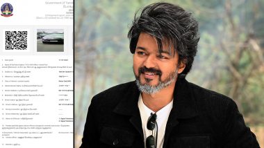 Thalapathy Vijay Violates Traffic Rules, Gets Fined Rs 500 (View Challan Pic)