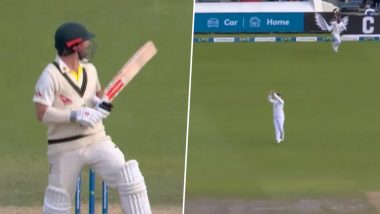 Fierce! Mark Wood Bowls An Absolute Thunderbolt to Dismiss Travis Head During ENG vs AUS Ashes 2023 4th Test (Watch Video)