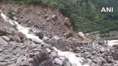 Uttarakhand Rains: Traffic Movement Hampered on Gangotri-Yamunotri National Highway Due to Constant Rainfall in Uttarkashi