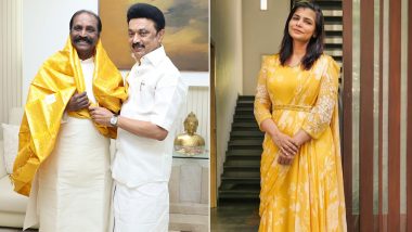 Chinmayi Sripaada Calls Out Tamil Nadu CM MK Stalin for Meeting #MeToo Accused Vairamuthu and Wishing Him On His Birthday (View Post)