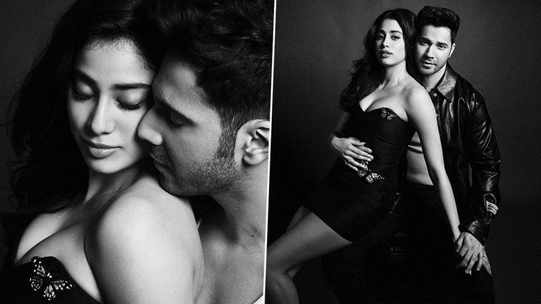 Bawaal: Varun Dhawan–Janhvi Kapoor’s Chemistry Is Too Hot To Handle in This Photoshoot! Check Out Their Monochrome Pics