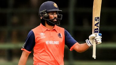 Vikramjit Singh's Maiden Ton Keeps Netherlands Afloat in ICC World Cup 2023 Qualifier with Win Over Oman in Rain-Truncated Game