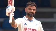 India vs West Indies 2nd Test 2023 Day 2 Stumps: Virat Kohli's 76th International Hundred Takes India to Healthy First Innings Total; Resilient Hosts Finish Strong At 86/1