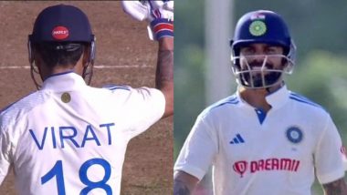 Virat Kohli Celebrates His First Boundary After Facing 80 Balls on Day 2 of IND vs WI 1st Test 2023, Video Goes Viral!