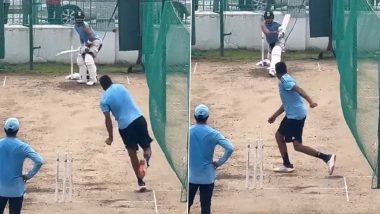 Virat Kohli Plays a Reverse Sweep! Watch India’s Star Batter Attempt an Unconventional Shot While Facing Ravi Ashwin in Training Ahead of Test Series vs West Indies