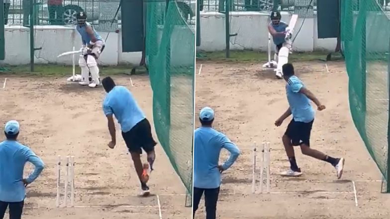 Virat Kohli Plays a Reverse Sweep! Watch India’s Star Batter Attempt an Unconventional Shot While Facing Ravi Ashwin in Training Ahead of Test Series vs West Indies