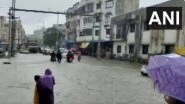 Gujarat Rains: Waterlogging at Several Places in Navsari Due to Heavy Rainfall, Traffic Snarls on NH-48 (Watch Videos)