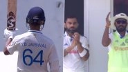 Yashasvi Jaiswal Scores Half-Century on Debut During IND vs WI 1st Test 2023; Virat Kohli, Ravindra Jadeja and Other Team India Cricketers Applaud Youngster&rsquo;s Effort (Watch Video)