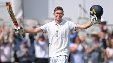 ENG vs AUS 5th Ashes Test 2023: Zak Crawley Helps England Regain Lead Against Australia in Final Test at the Oval