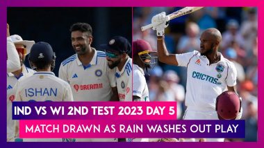 IND vs WI 2nd Test 2023 Day 5: Rain Plays Spoilsport As Match Ends In A Draw