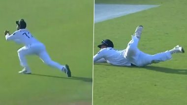 Kusal Mendis Grabs a Stunning Catch Running Backwards to Dismiss Batter Shan Masood During PAK vs SL 2nd Test (Watch Video)