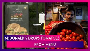 McDonald’s Suspends Use Of Tomatoes In Its Food Products Amid Rising Prices In India